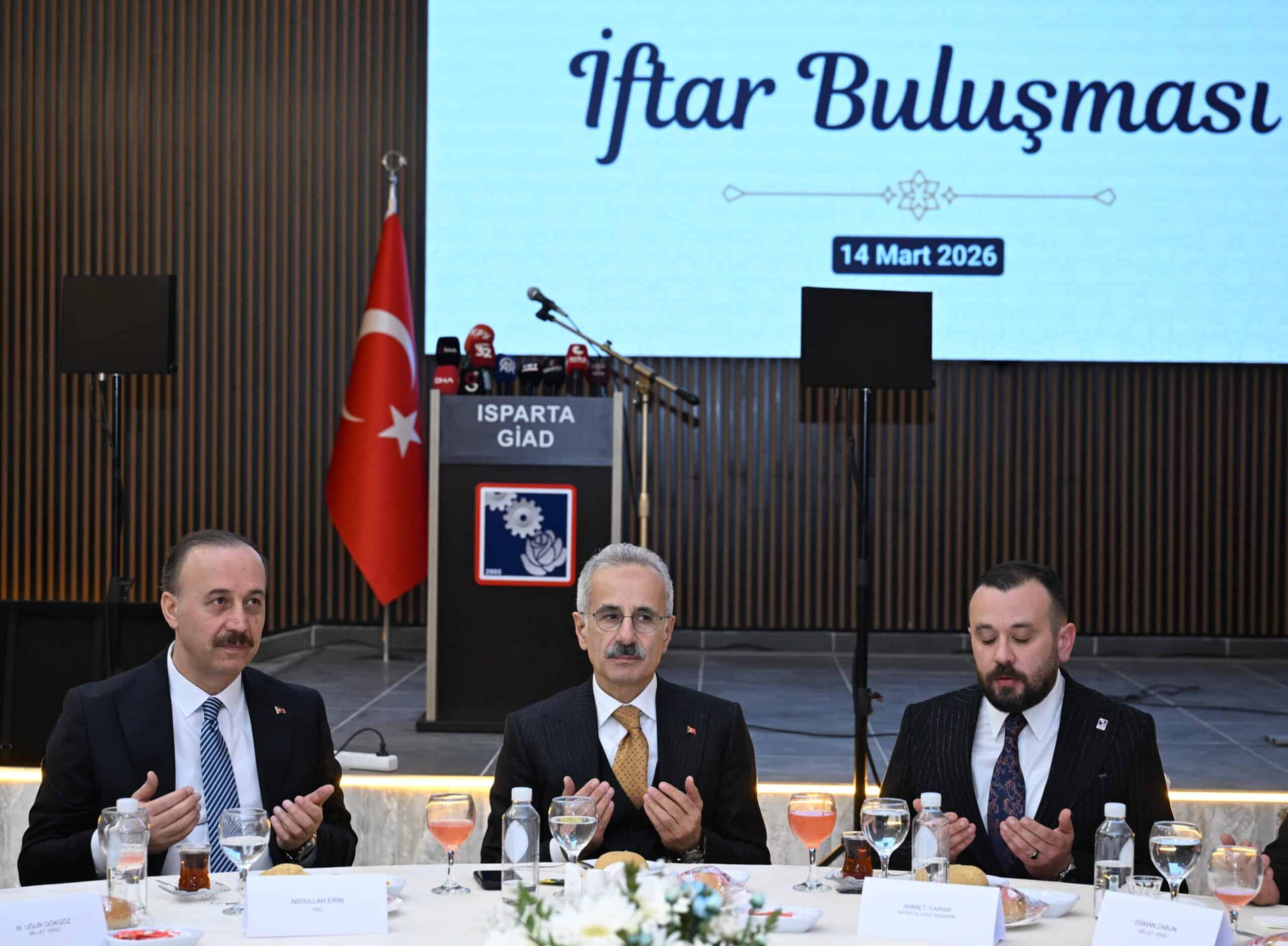 Abdulkadir Uraloğlu: Isparta erhält über 35 Milliarden Lira für Infrastruktur und Türkei bleibt verlässlicher Partner im internationalen Handel